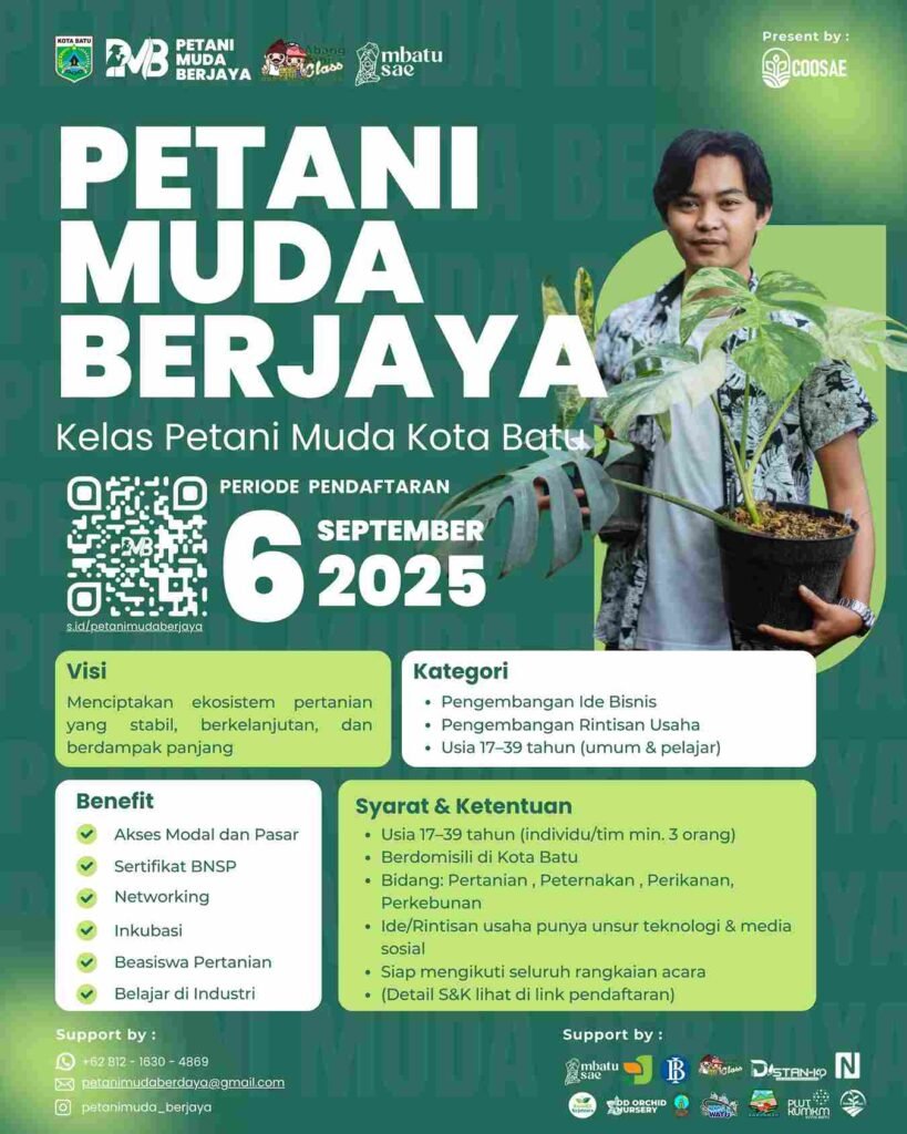 Petani Muda Berjaya, Wadah Inovasi Pertanian Kota Batu